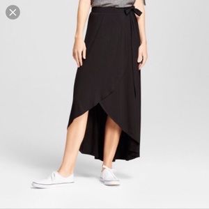 Target Black Wrap Skirt XS by A new day